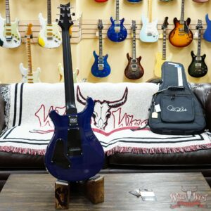 Paul Reed Smith PRS Wild West Guitars Special Run CE 24 Painted Black Neck 57/08 Covered Pickups Makena Blue 7.80 LBS - Image 7