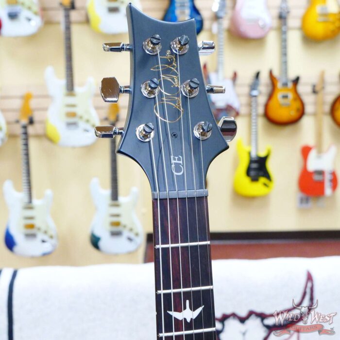Paul Reed Smith PRS Wild West Guitars 2023 Special Run CE 24 Painted Black Neck 57/08 Pickups Orange - Image 6