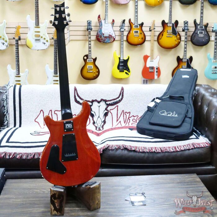 Paul Reed Smith PRS Wild West Guitars 2023 Special Run CE 24 Painted Black Neck 57/08 Pickups Orange - Image 8