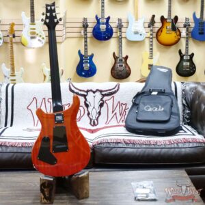 Paul Reed Smith PRS Wild West Guitars Special Run CE 24 Painted Black Neck 57/08 Pickups Orange 7.10 LBS - Image 7