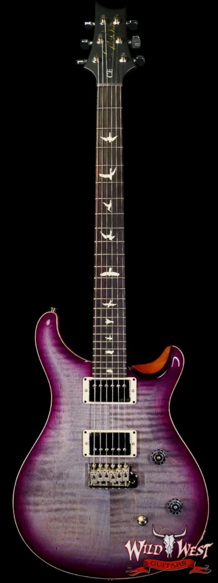 Paul Reed Smith PRS Wild West Guitars 2023 Special Run CE 24 Painted Black Neck 57/08 Pickups Faded Grey Black Purple Burst