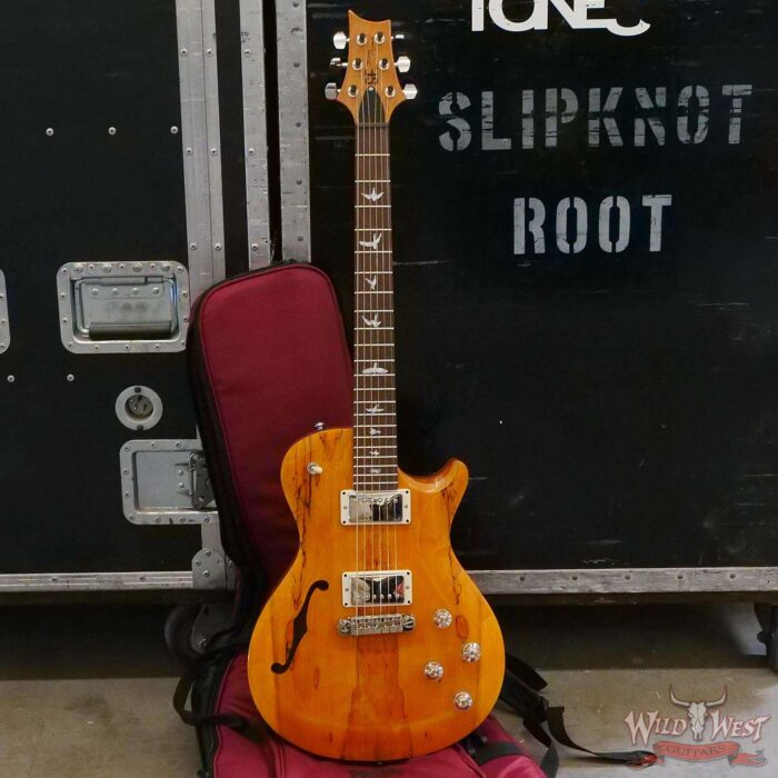 Jim Root Collection PRS SE Zach Myers Semi-Hollow Singlecut with m/ Pickups Spalted Santana Yellow - Image 6