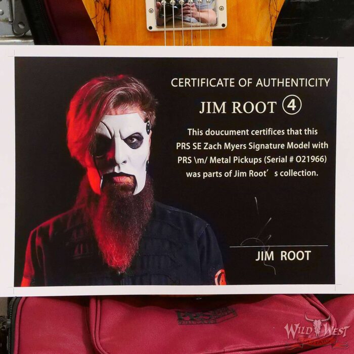 Jim Root Collection PRS SE Zach Myers Semi-Hollow Singlecut with m/ Pickups Spalted Santana Yellow - Image 12