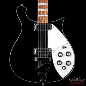 2009 Rickenbacker 620/12 Thru Body Rosewood Fretboard Black 12-String Guitar Preowned - Image 3
