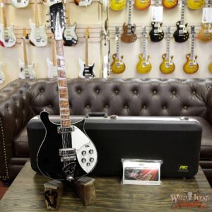 2009 Rickenbacker 620/12 Thru Body Rosewood Fretboard Black 12-String Guitar Preowned - Image 10