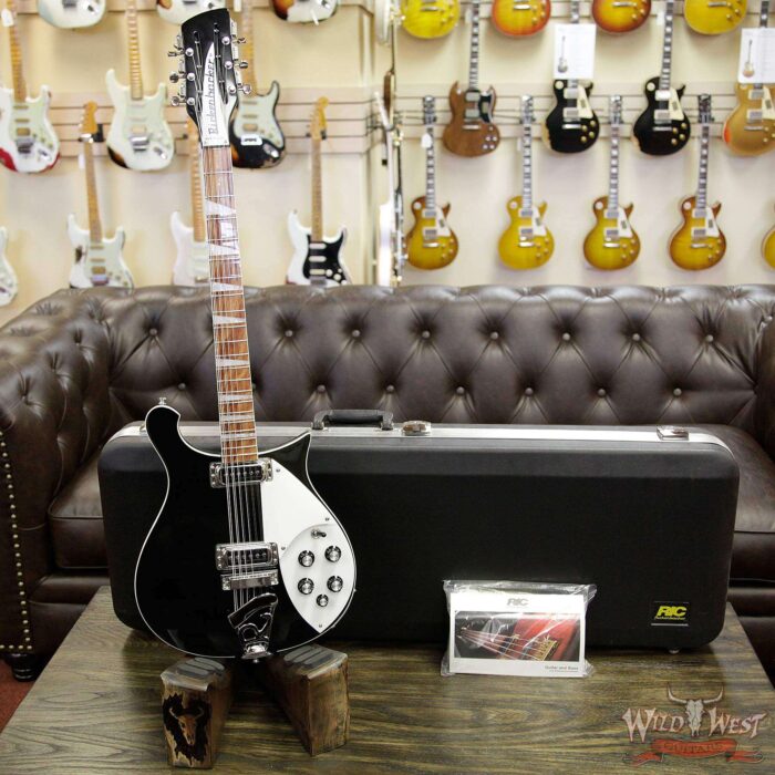 2009 Rickenbacker 620/12 Thru Body Rosewood Fretboard Black 12-String Guitar Preowned - Image 10