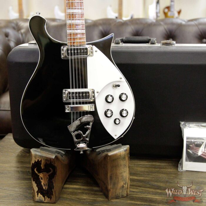 2009 Rickenbacker 620/12 Thru Body Rosewood Fretboard Black 12-String Guitar Preowned - Image 11