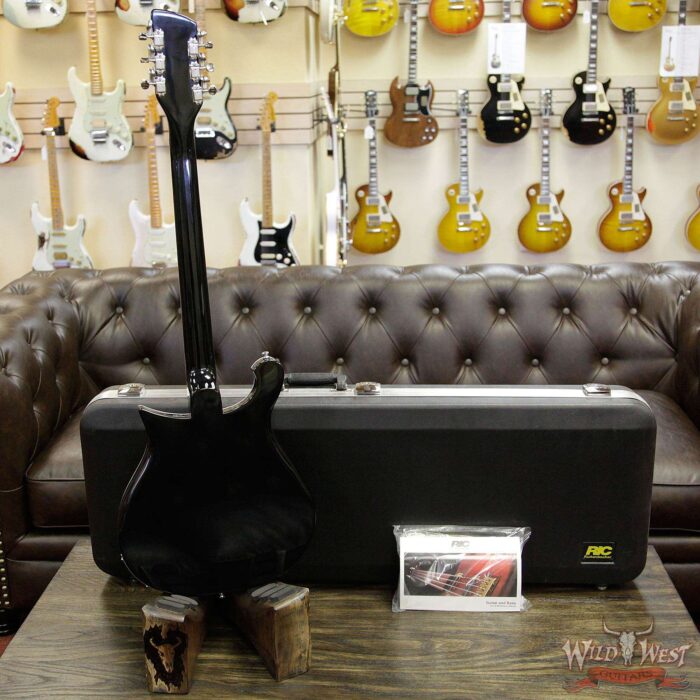 2009 Rickenbacker 620/12 Thru Body Rosewood Fretboard Black 12-String Guitar Preowned - Image 12