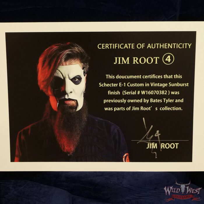 Jim Root Collection Schecter E-1 Custom Vintage Sunburst - Image 12