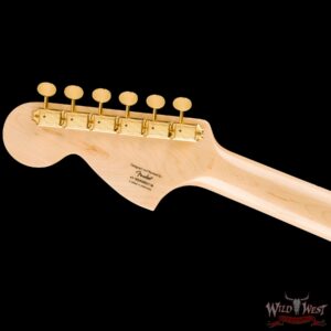 Squier Limited Edition Paranormal Troublemaker Telecaster Deluxe Laurel Fingerboard Black Gold Hardware - Image 6