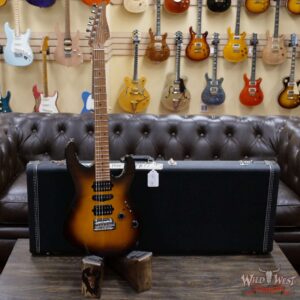 Suhr Custom Modern Antique HSH Roasted Quatersawn Maple Neck with Blower Switch 2 Tone Tobacco Burst - Image 6