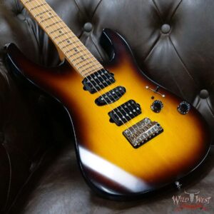 Suhr Custom Modern Antique HSH Roasted Quatersawn Maple Neck with Blower Switch 2 Tone Tobacco Burst - Image 8