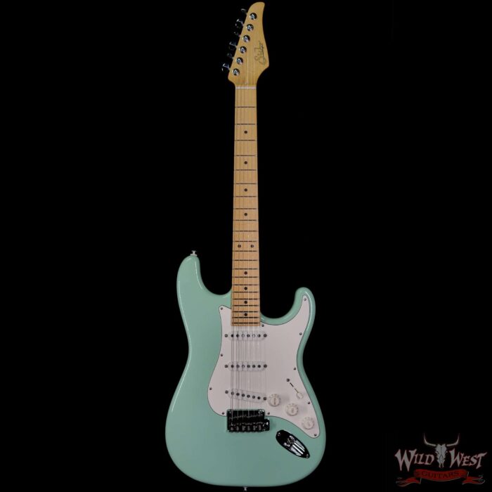 Suhr Classic S SSS Quater-Sawn Maple Neck and Fingerboard Surf Green - Image 3