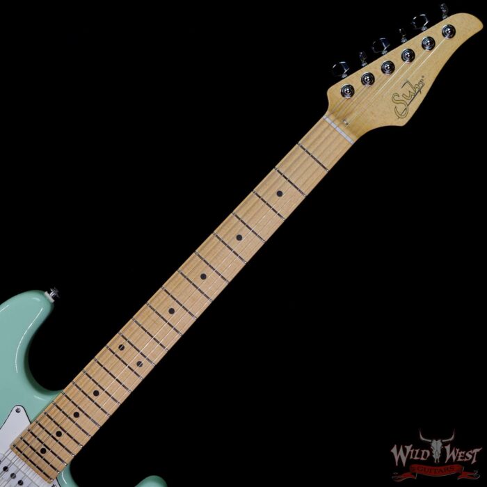 Suhr Classic S SSS Quater-Sawn Maple Neck and Fingerboard Surf Green - Image 4