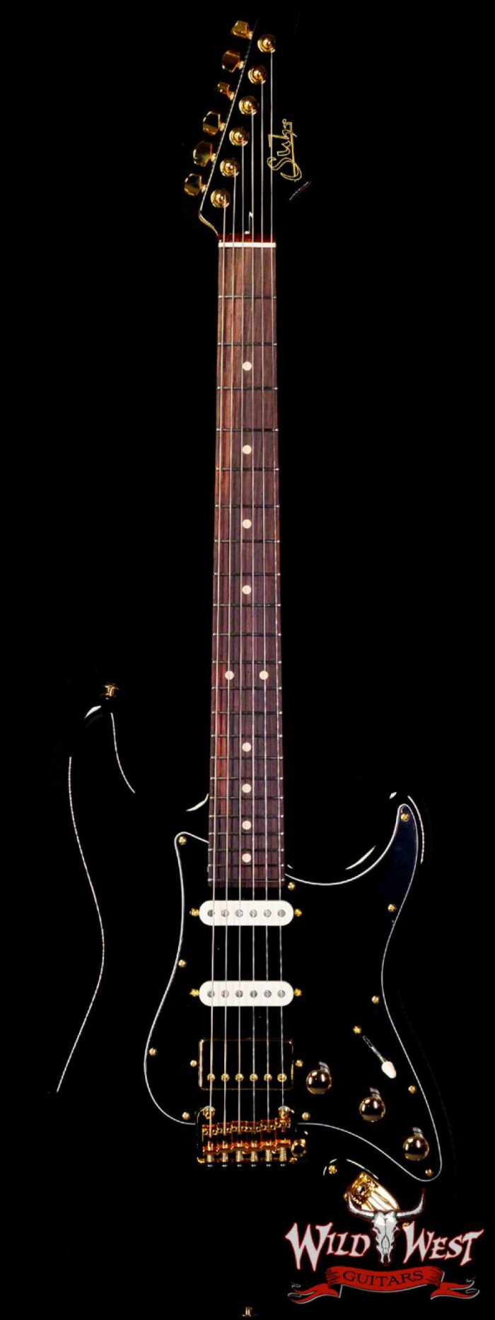 Suhr Custom Classic S HSS Rosewood Fingerboard Matching Color Headstock Black - Image 1