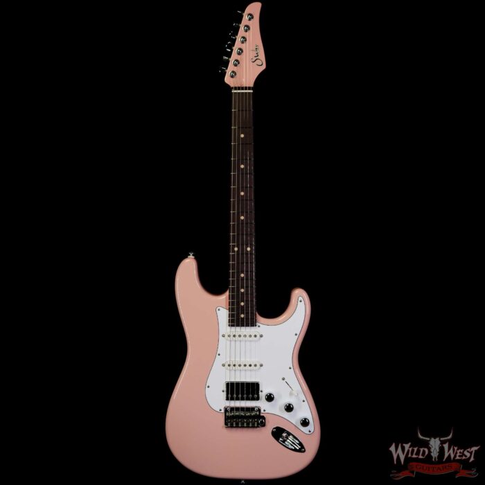 Suhr Custom Classic S HSS Rosewood Fingerboard Matching Color Headstock Shell Pink - Image 3