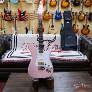 Suhr Custom Classic S HSS Rosewood Fingerboard Matching Color Headstock Shell Pink - Image 6