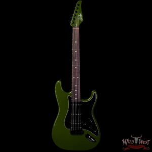 Suhr Custom Classic S HSS Rosewood Fingerboard Matching Color Headstock Dark Forest Green - Image 3