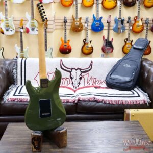 Suhr Custom Classic S HSS Rosewood Fingerboard Matching Color Headstock Dark Forest Green - Image 9