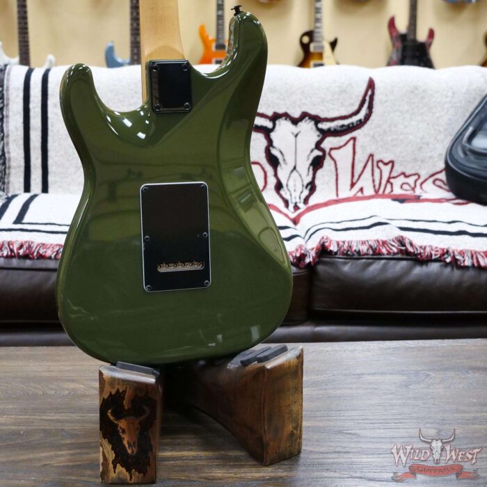 Suhr Custom Classic S HSS Rosewood Fingerboard Matching Color Headstock Dark Forest Green - Image 11