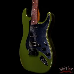 Suhr Custom Classic S HSS Rosewood Fingerboard Matching Color Headstock Dark Forest Green2 - Image 2