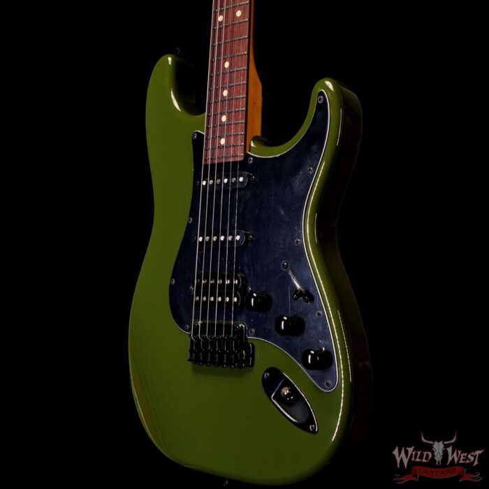 Suhr Custom Classic S HSS Rosewood Fingerboard Matching Color Headstock Dark Forest Green2 - Image 2