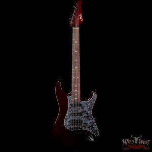 Suhr Custom Classic S HSS Rosewood Fingerboard Matching Color Headstock Black Cherry Metallic - Image 3
