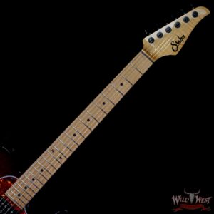 Suhr Custom Classic T HH Figured Walnut Top Roasted Flame Maple Neck Natural Burst - Image 4