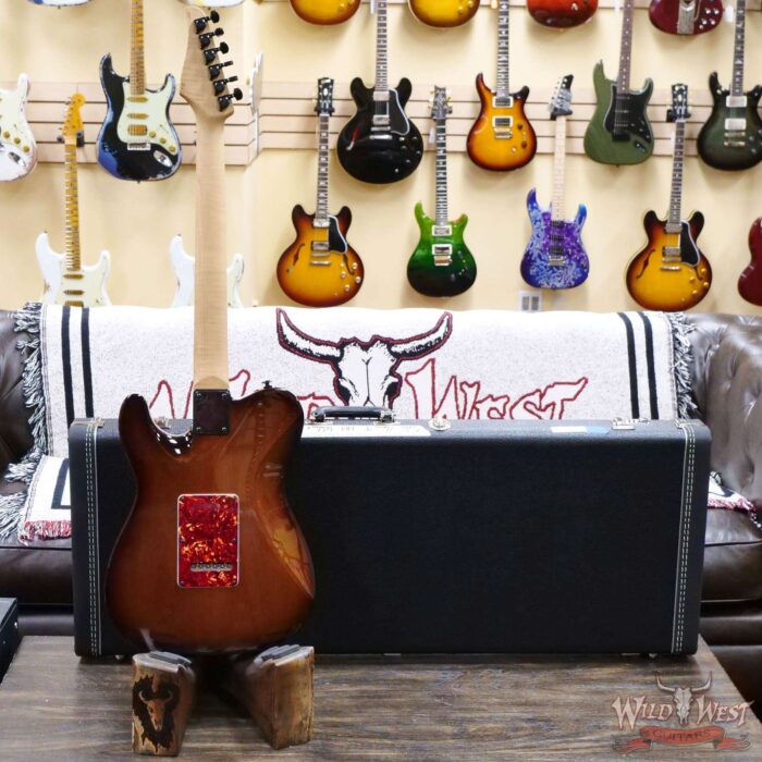 Suhr Custom Classic T HH Figured Walnut Top Roasted Flame Maple Neck Natural Burst - Image 9