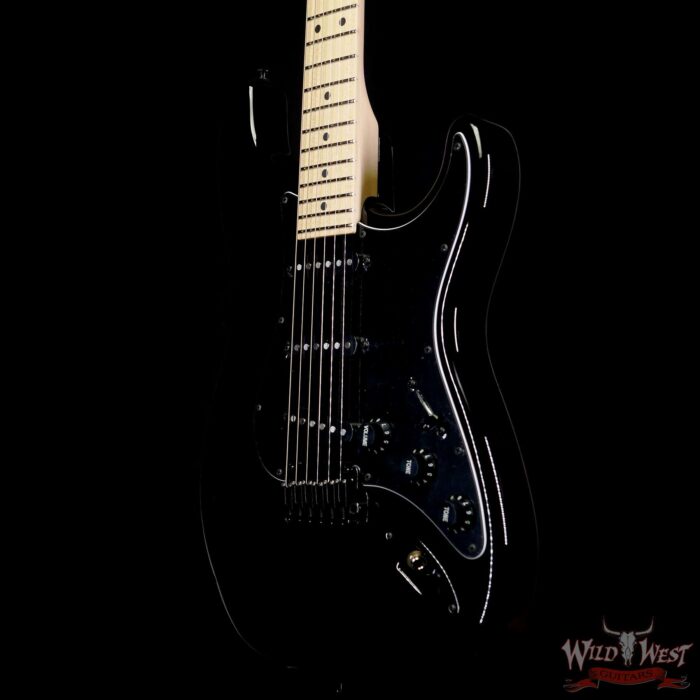 Suhr Custom Classic S SSS Maple Fingerboard Solid Black - Image 2