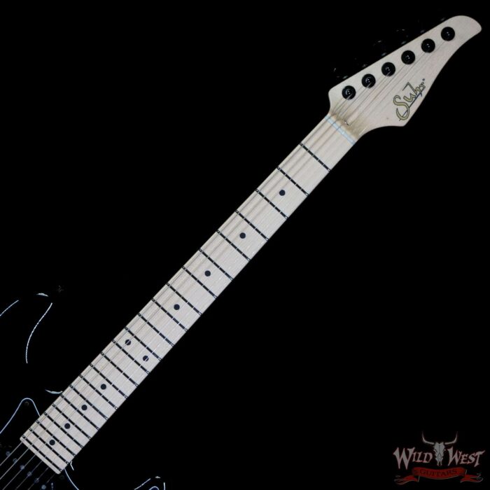 Suhr Custom Classic S SSS Maple Fingerboard Solid Black - Image 4