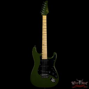 Suhr Custom Classic S SSS Maple Fingerboard Matching Color Headstock Dark Forest Green - Image 3