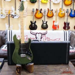 Suhr Custom Classic S SSS Maple Fingerboard Matching Color Headstock Dark Forest Green - Image 6