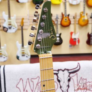 Suhr Custom Classic S SSS Maple Fingerboard Matching Color Headstock Dark Forest Green - Image 7