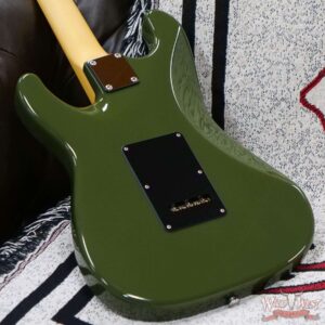Suhr Custom Classic S SSS Maple Fingerboard Matching Color Headstock Dark Forest Green - Image 11
