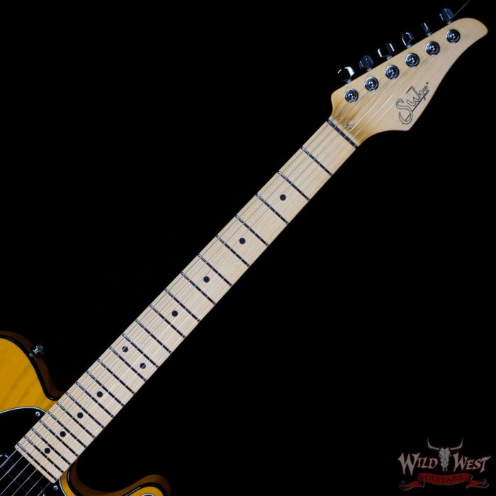 Suhr Custom Classic T Swamp Ash Body Maple Neck Trans Butterscotch 6.55 LBS - Image 4