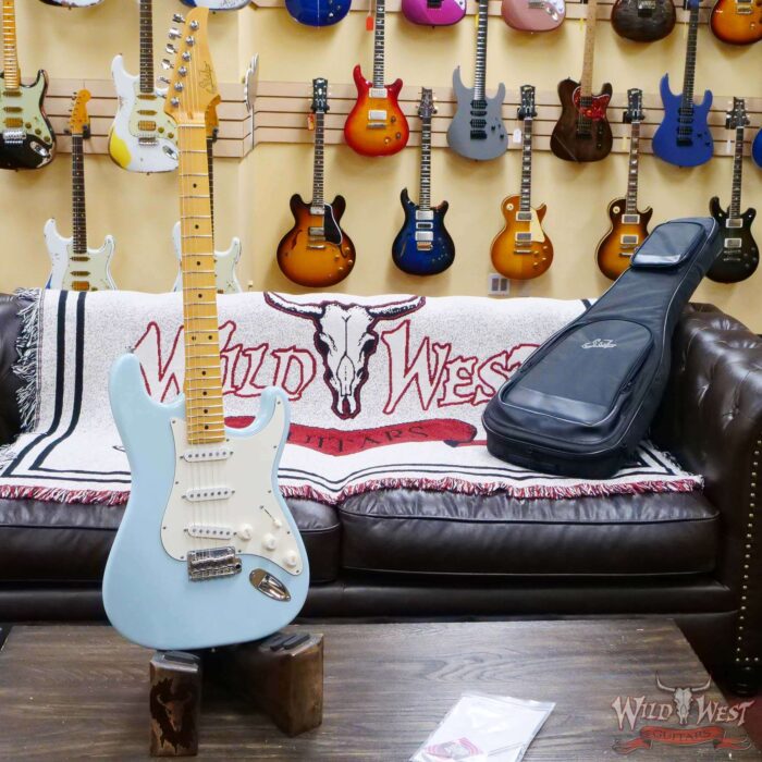 Suhr Classic S Antique SSS Maple Fingerboard Sonic Blue - Image 6
