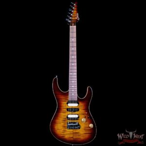 Suhr Custom Modern HSH with Blower Switch Flame Maple Top Bengal Burst 7.30 LBS - Image 3