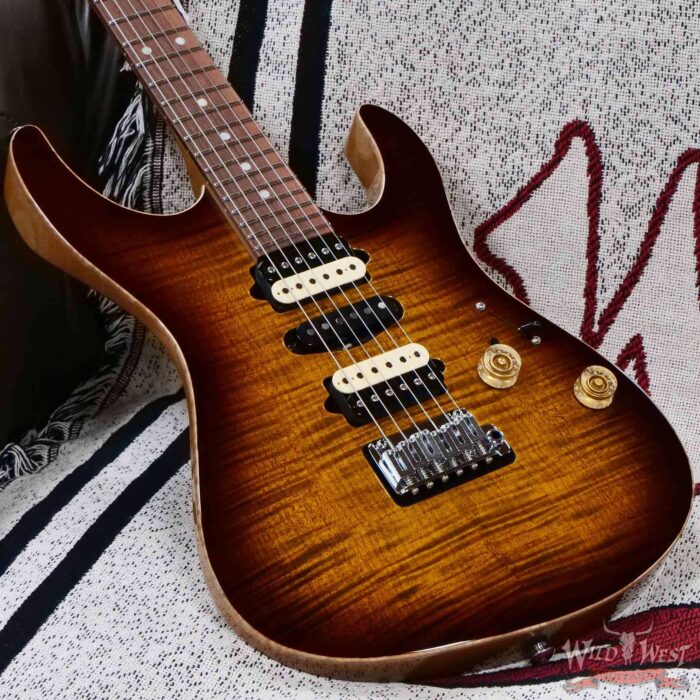 Suhr Custom Modern HSH with Blower Switch Flame Maple Top Bengal Burst 7.30 LBS - Image 8
