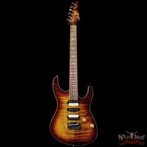 Suhr Custom Modern HSH with Blower Switch Flame Maple Top Bengal Burst 7.40 LBS - Image 3