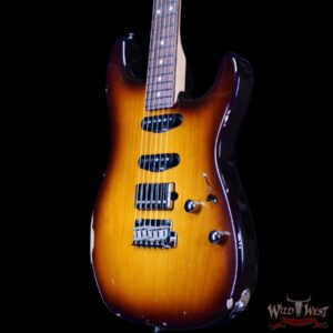 Suhr Custom Classic S Antique HSS Rear Rout Indian Rosewood Fingerboard 2 Tone Tobacco Burst 7.70 LBS - Image 2