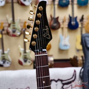 Suhr Custom Classic S HSS Rosewood Fingerboard Matching Color Headstock Gold Hardware Black 8.10 LBS - Image 7