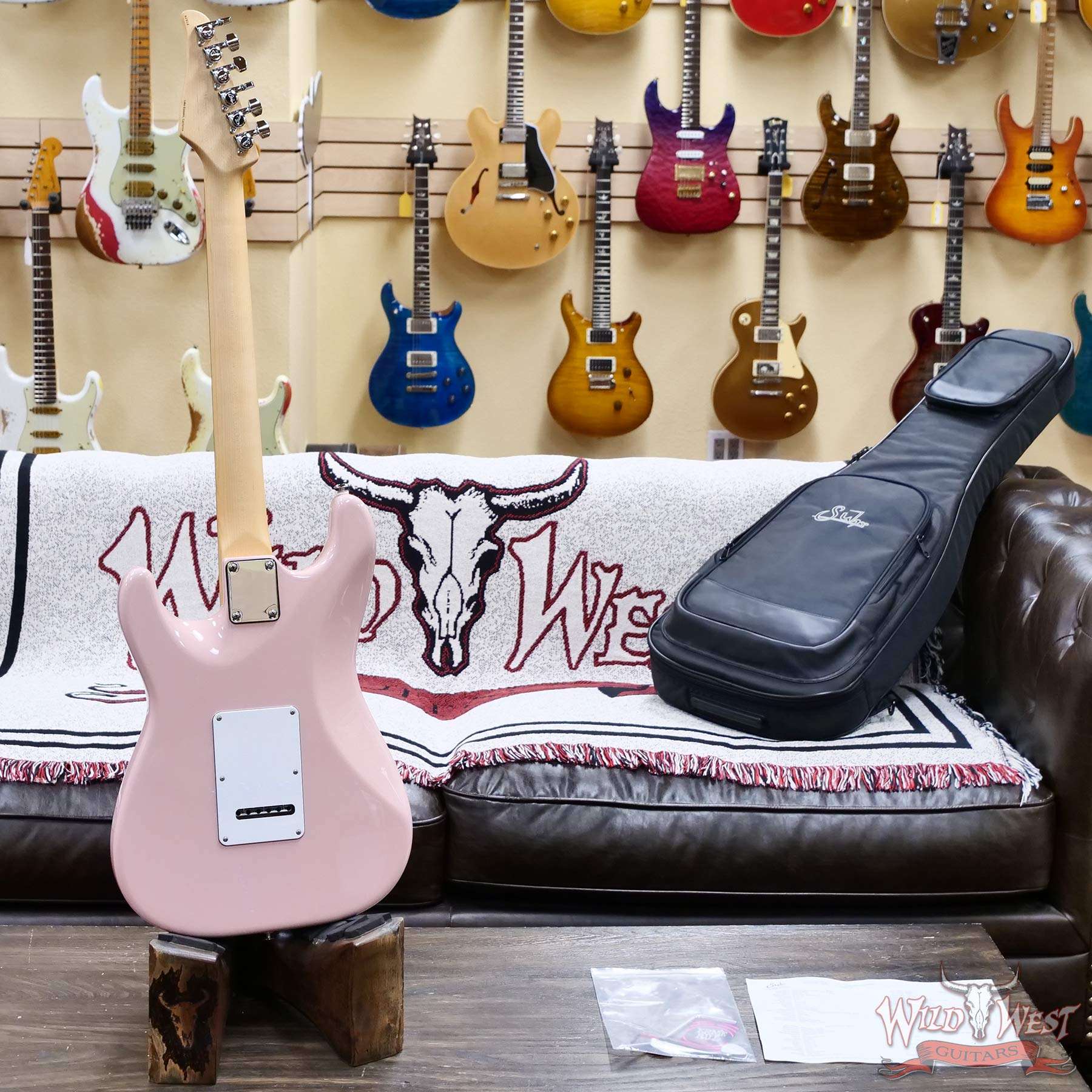 suhr-82916-d4__wwg.jpg Suhr Custom Classic S HSS Rosewood Fingerboard Matching Color Headstock Shell Pink 8.05 LBS - Image 9