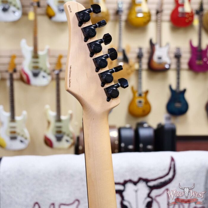 Suhr Custom Classic S HSS Rosewood Fingerboard Matching Color Headstock Dark Forest Green with Black Hardware SSCII System 8.15 LBS - Image 10