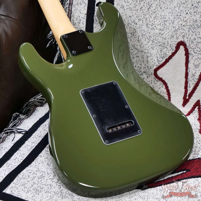 Suhr Custom Classic S HSS Rosewood Fingerboard Matching Color Headstock Dark Forest Green with Black Hardware SSCII System 8.15 LBS - Image 11
