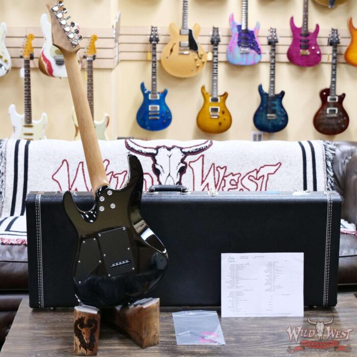 Suhr Custom Modern HSH Flame Maple Top Roasted Maple Neck Trans Teal 7.05 LBS - Image 9