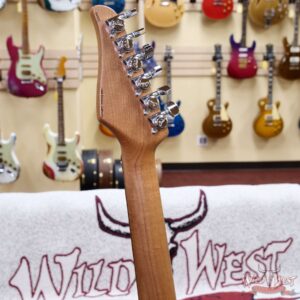 Suhr Custom Modern HSH Basswood Body with Flame Maple Top Roasted Maple Neck Trans Teal 6.80 lbs - Image 10