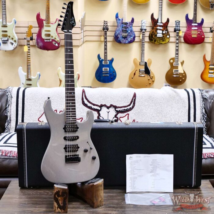 Suhr Custom Standard HSH White Limba Top & Body Trans Grey 7.65 lbs - Image 6