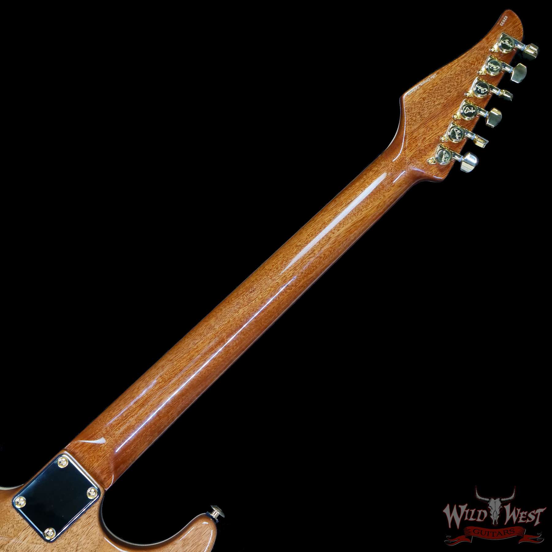 suhr-82923-c3__wwg-1.jpg Suhr Custom Carve Top Standard Flame Maple Top Genuine Mahogany Body Bahama Blue 7.65 lbs - Image 5