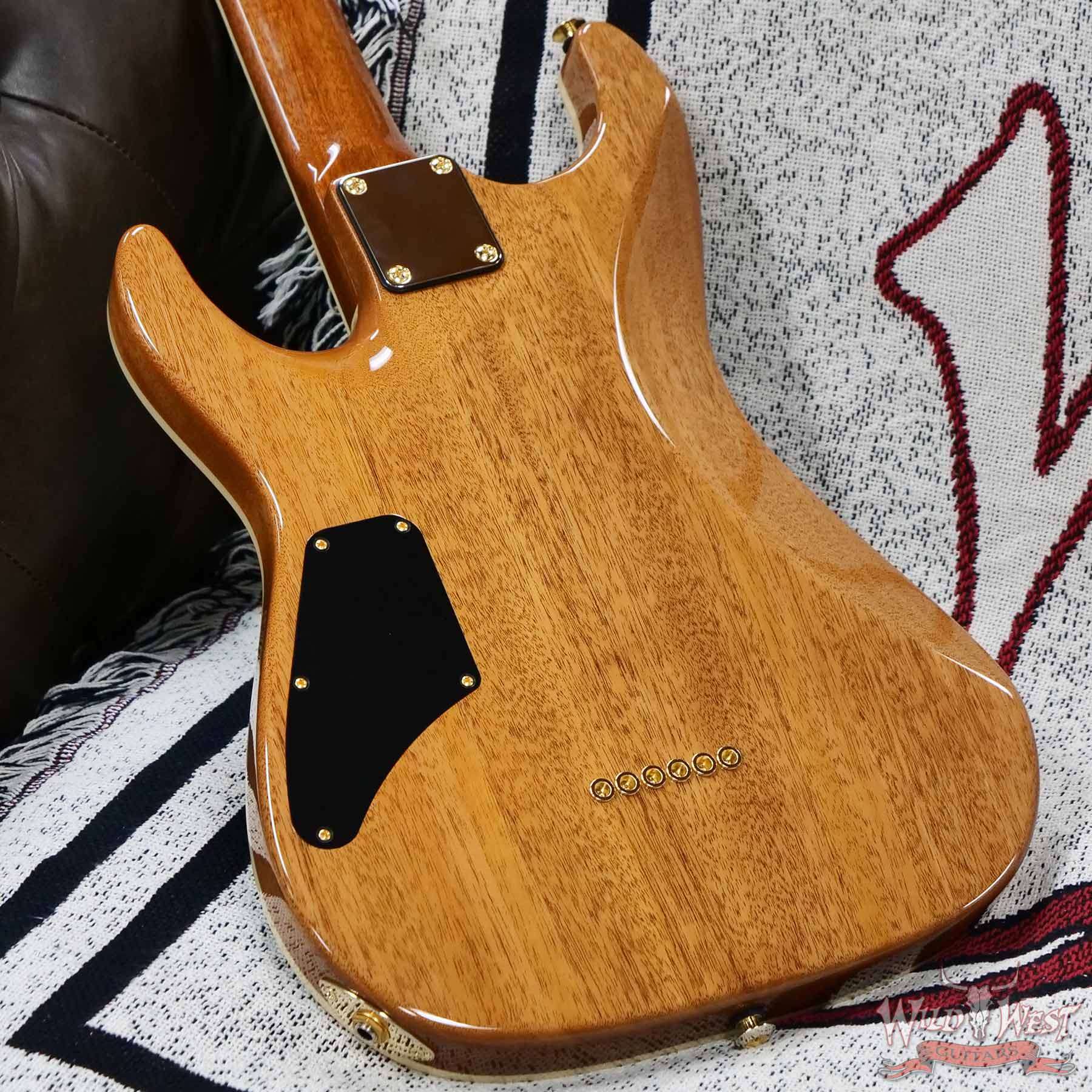suhr-82923-d6__wwg-1.jpg Suhr Custom Carve Top Standard Flame Maple Top Genuine Mahogany Body Bahama Blue 7.65 lbs - Image 11